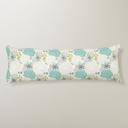 Blumenhintergrund Seitenschläferkissen (Rückseite)