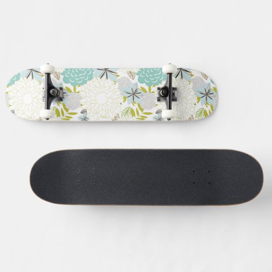 Blumenhintergrund Skateboard (Horizontal)