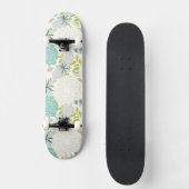 Blumenhintergrund Skateboard (Vorderseite)