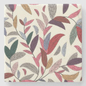 Blumenhintergrund Steinuntersetzer (Vorderseite)