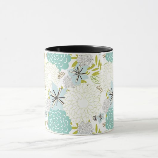 Blumenhintergrund Tasse (Zentrum)