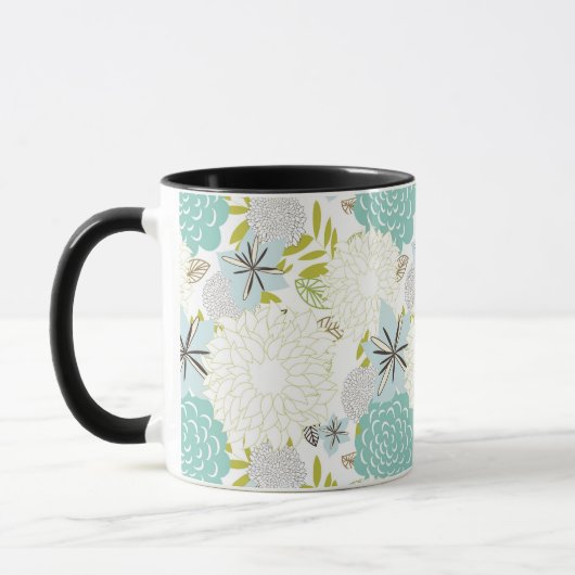 Blumenhintergrund Tasse (Links)