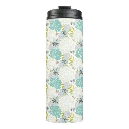 Blumenhintergrund Thermosbecher (Vorderseite)