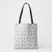Blumenhintergrundmuster Tasche (Vorderseite)