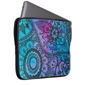 Blumenhippie-Druck-Laptop-Hülse durch Megaflora Laptopschutzhülle (Vorne Rechts)