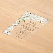 Blumenhochzeit Acryleinladungen (Ablage )