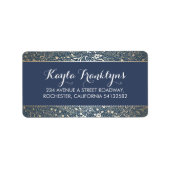 Blumenhochzeit Adressaufkleber (Vorne)