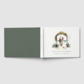 Blumenhochzeit Arch Coastal Seascape Hochzeit Gästebuch (Voll)