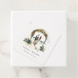 Blumenhochzeit Arch Coastal Seascape Hochzeit Geschenkanhänger