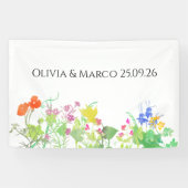 Blumenhochzeit banner (Horizontal)