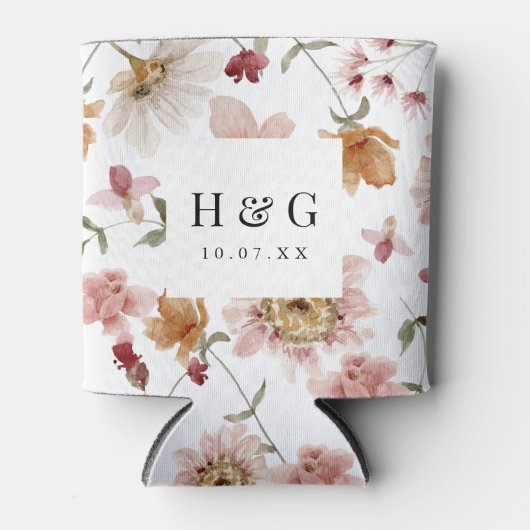 Blumenhochzeit Dosenkühler (Vorderseite)