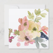 Blumenhochzeit Einladung (Rückseite)