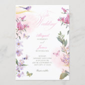 Blumenhochzeit einladung (Vorderseite)