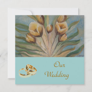Blumenhochzeit Einladung