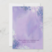 Blumenhochzeit Einladung (Rückseite)