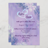 Blumenhochzeit Einladung (Vorne/Hinten)