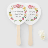 Blumenhochzeit Fächer (Vorne und Hinten)