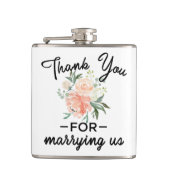 Blumenhochzeit Flachmann (Vorderseite)