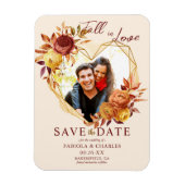 Blumenhochzeit - Foto - Save-the-Date Magnet (Vertikal)
