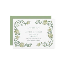 Blumenhochzeit im botanischen Garten rettet das Da Save The Date