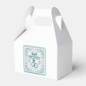 Blumenhochzeit Jubiläum Maßgeschneidertes Jahr Geschenkschachtel (Rückseite)