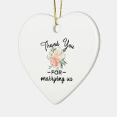 Blumenhochzeit Keramik Ornament (Links)