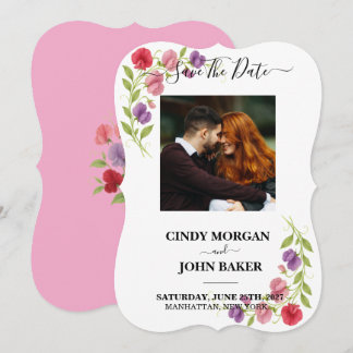 Blumenhochzeit - Merken Sie sich den Termin - Duft Save The Date