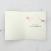 Blumenhochzeit mit religiösem Text Karte (Innenseite)