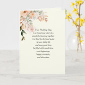 Blumenhochzeit mit religiösem Text Karte (Gelbe Blume)