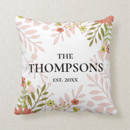 Blumenhochzeit oder Geschenk zum Geburtstag Kissen