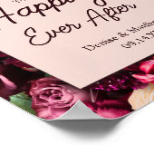 Blumenhochzeit Poster (Ecke)