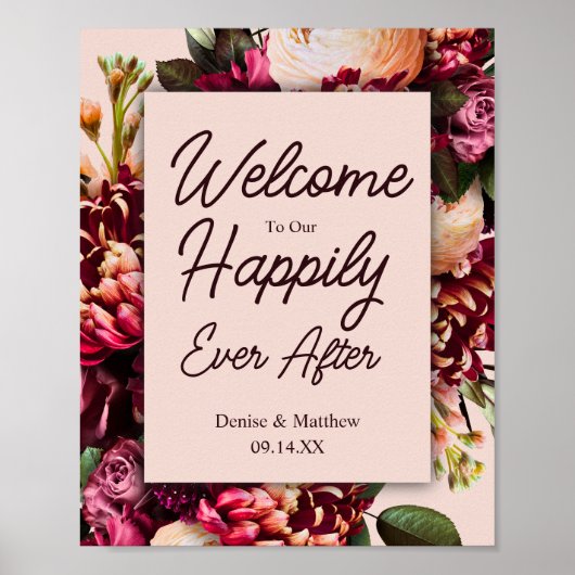 Blumenhochzeit Poster (Vorne)
