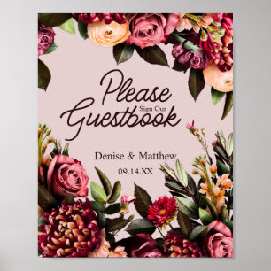 Blumenhochzeit Poster
