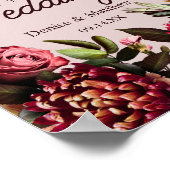 Blumenhochzeit Poster (Ecke)