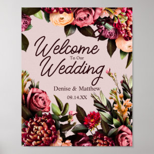 Blumenhochzeit Poster