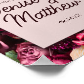 Blumenhochzeit Poster (Ecke)