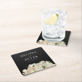 Blumenhochzeit Rechteckiger Pappuntersetzer (Vor Ort)