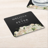 Blumenhochzeit Rechteckiger Pappuntersetzer (angewinkelt)