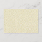 Blumenhochzeit Rezeption Rosa Rosen Vintag Begleitkarte (Rückseite)