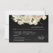 Blumenhochzeit RSVP Karte (Vorderseite)