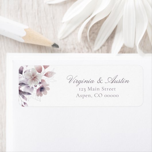 Blumenhochzeit-Rücksendeadresse (Insitu)