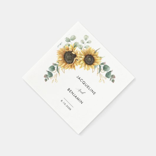 Blumenhochzeit Serviette (Ecke)