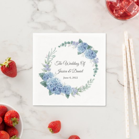 Blumenhochzeit Serviette (Beispiel)