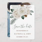 Blumenhochzeit speichert die Datumskarten Save The Date (Vorne/Hinten)