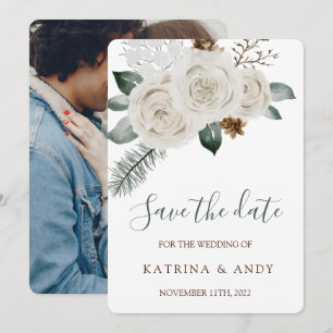 Blumenhochzeit speichert die Datumskarten Save The Date