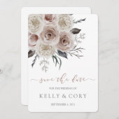 Blumenhochzeit speichert die Datumskarten Save The Date (Vorne/Hinten)