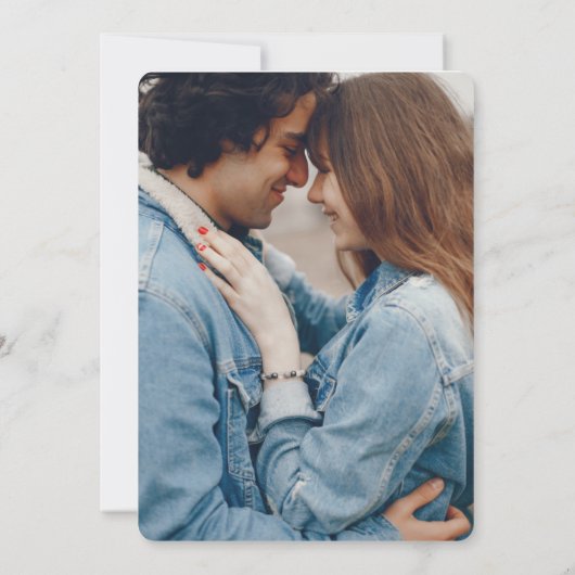 Blumenhochzeit speichert die Datumskarten Save The Date (Rückseite)