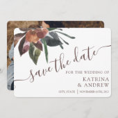Blumenhochzeit speichert die Datumskarten Save The Date (Vorne/Hinten)