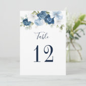 Blumenhochzeit Tischnummer 12 Sitzplan (Stehend Vorderseite)