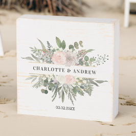 Blumenhochzeiten Holzkisten Schild